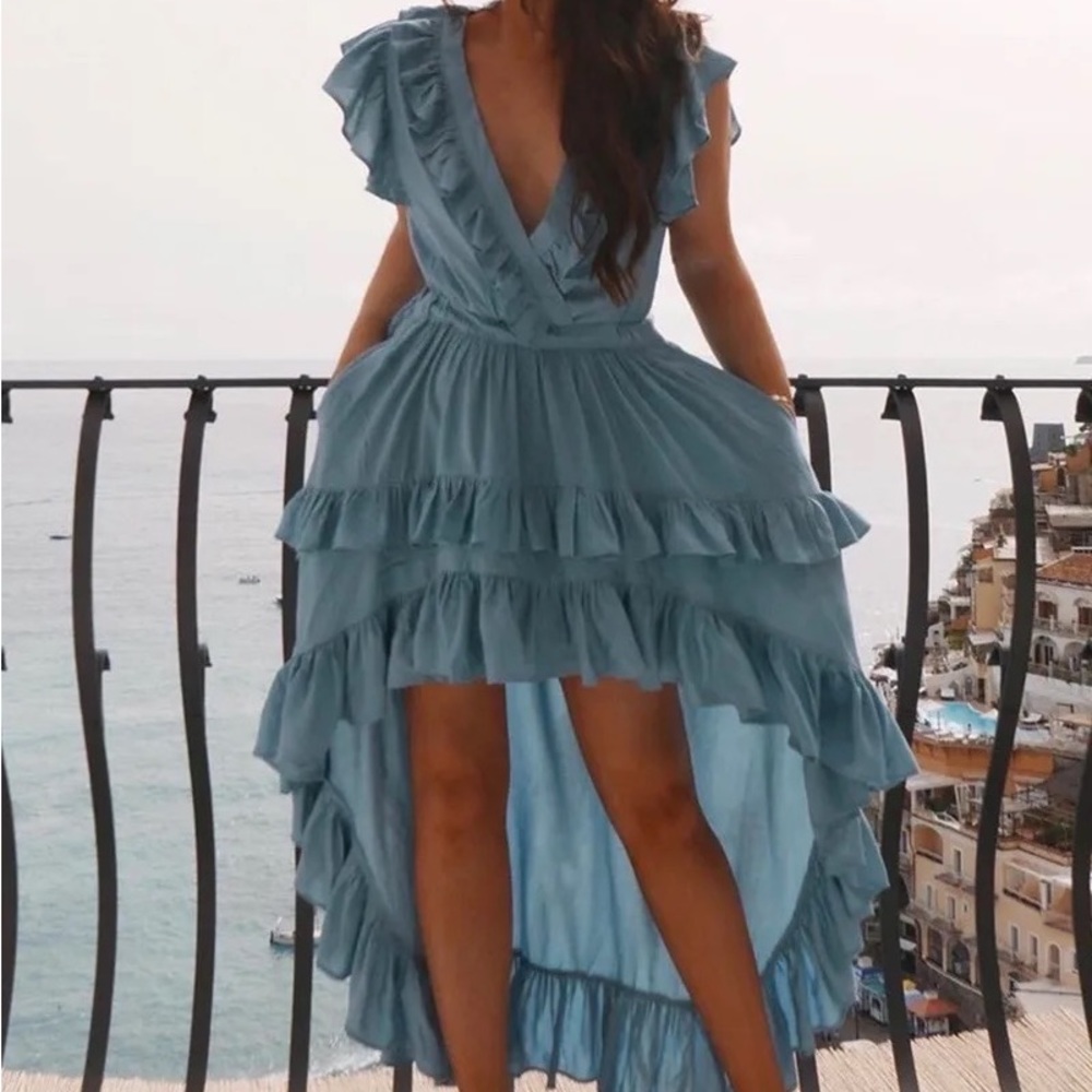 LORNA LUXE x In The Style Destino High Low Dress